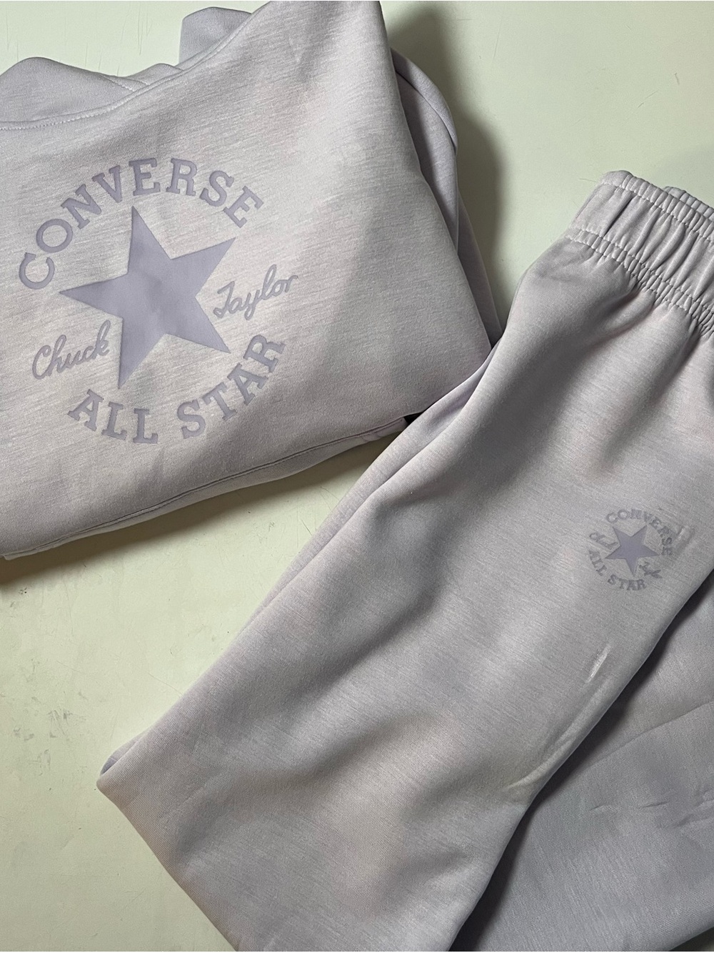 Converse Kids Lavender All Star Sweatshirt & Jogger Set